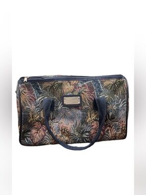 Vintage Bellissimo Floral Weekender Travel Bag - Multicolor